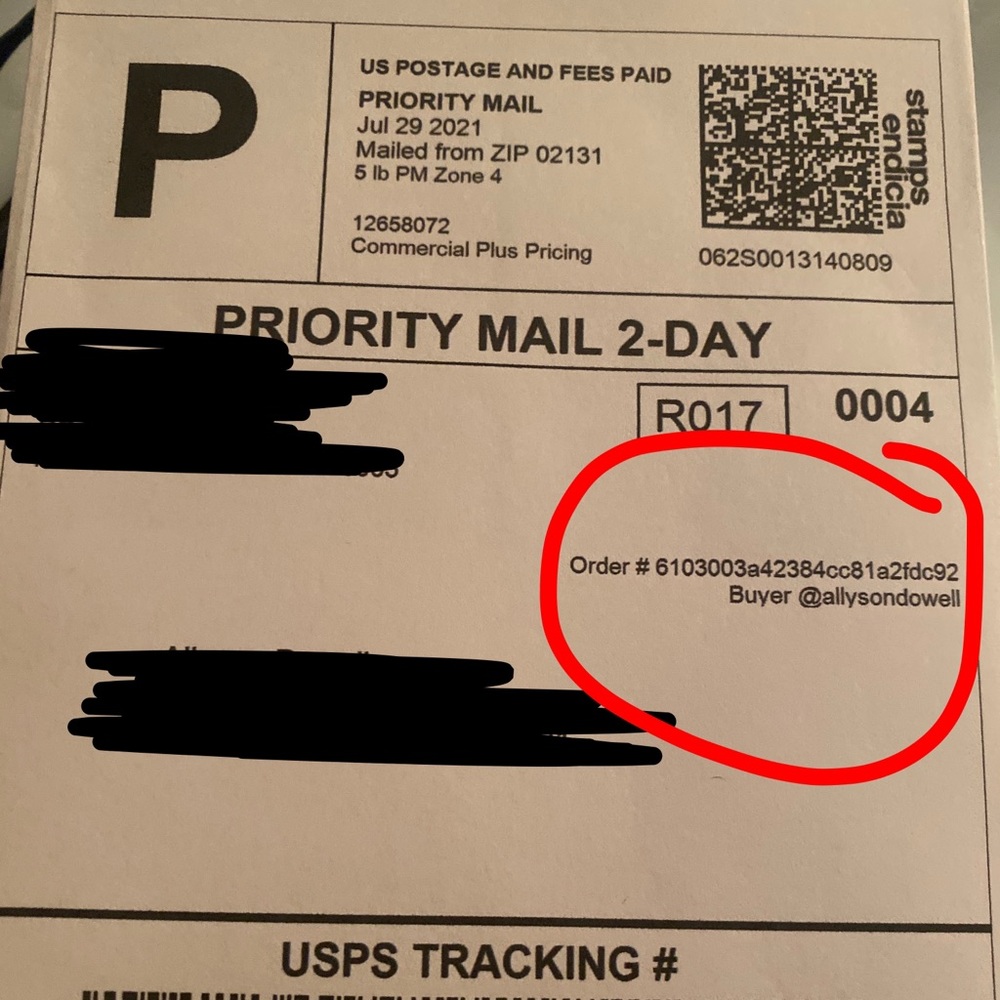 USPS SHIPPING PROOF